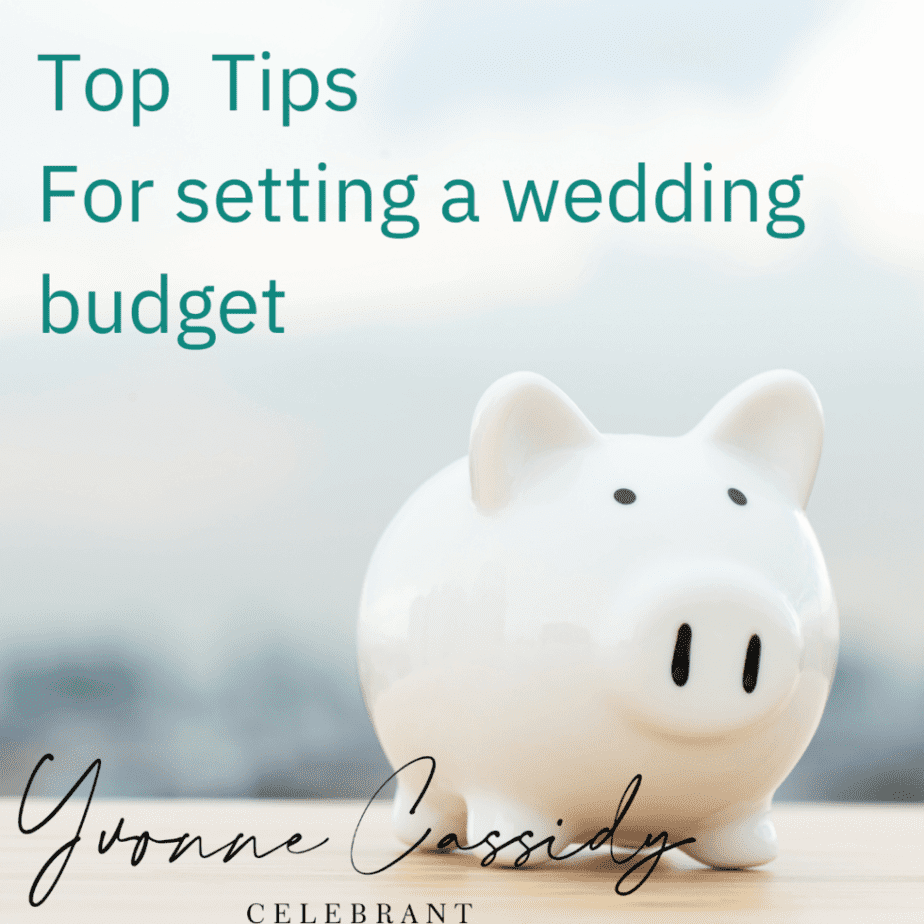 Top tips for setting a wedding budget